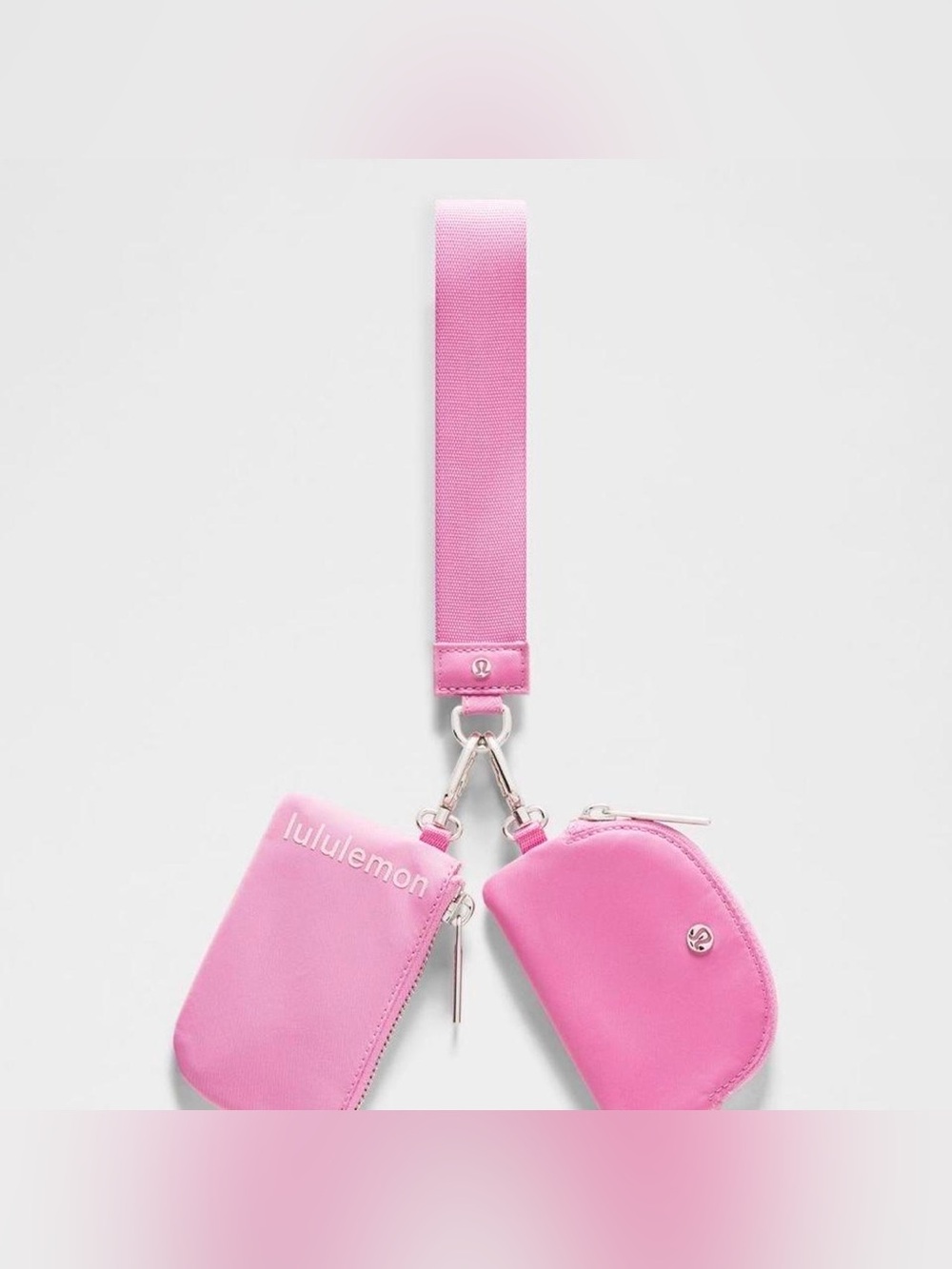 lululemon athletica Pink Dual Pouch Wristlet NWT